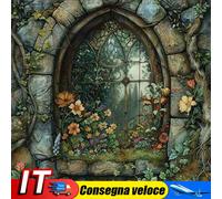 Full Embroidery Eco-cotton Thread 14CT Printed Window Cross Stitch Kit 50x50cm I