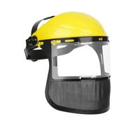 Full Face Shield - Transparent Lightweight Anti Fog Safety Visor | Reusable Protective Headgear, Adjustable Clear Polycarbonate Guard | Farm Ranch Gardening Lawn Yard Mowing Outdoor Work
