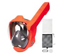Full Face Snorkel, Anti-Fog Diving, 180° Panoramic View Gear, Leak-Proof Design Wide Vision Shield, per Snorkeling, Swimming, e sotto l'acqua Adventures Men, Donne Adulti