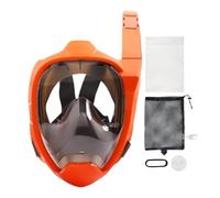 Full Face Snorkel, Anti-Fog Diving Shield, 9.06x11.46x13.94 Inches Anti-Leak Design, Comfortable Fit, 180° Panoramic Face-Cover for Women Men Adults Snorkeling Swimming