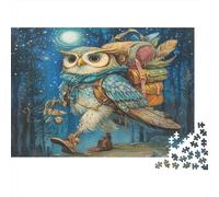 Full Luna in The Night Cielo Gufo 1000pcs (75x50cm) Puzzle Adatto Per Adulti E Folla Dai 14 Anni in Su