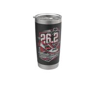 Full Marathon Runner 26.2 Stride Conquer Corsa Bicchiere termico in acciaio inox doppia parete
