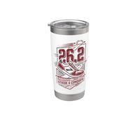Full Marathon Runner 26.2 Stride Conquer Corsa Bicchiere termico in acciaio inox doppia parete
