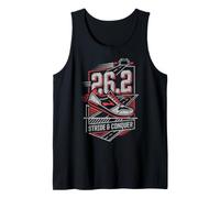 Full Marathon Runner 26.2 Stride Conquer Corsa Canotta