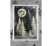 Full moon Winter Night Forest Planner | Full Moon & Bats | Gothic Seasonal Organizer: 6 x 9, 140 pages