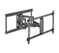 Supporto TV a movimento completo 37" - 80", Montaggio a parete Nero (opaco)