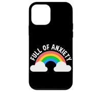 Full Of Anxiety Anxiety Mental Health Design Custodia per iPhone 12 mini