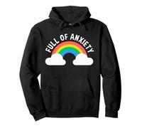Full of Anxiety Anxiety Mental Health Design Felpa con Cappuccio