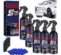Full of Carts Car Shine, Fullofcarts Gadget Car Plastic Treatment, Jetdryshop Cars Spray, Fullofcarts CarPolish, Multifunctional Coating Renewal Agent Spray, Nano Scratch Repair for Vehicles (5pcs)