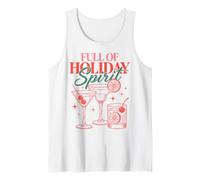 Full of Holiday Spirit Christmas Cocktail Party Apparel Canotta