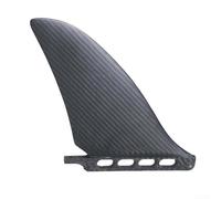 Full on Fiber Surfboard Fin per American Box System, Ultra-leggero Racing Paddle Board Timone con vite, Nero Ad Alta Resistenza Flusso Direzione Coda ory 19.2x23.2cm