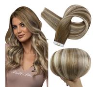 Full Shine Nastro Nelle Estensioni Dei Capelli 12 In 30 G Breve Remy Capelli Umani Veri Con Doppio Nastro Laterale Castano A Biondo E Marrone Colore Per Estensioni Dei Capelli