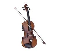 Full Size 4/4 Violino Elettrico Acustico Violino Corpo In Legno Massello Tastiera Pioli Cordiera Resto Spalla 4/4 Violino SET (Color : Brown)