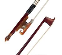 Full Size Arco Violino Arco In Legno Brasiliano Arco Per Violino 4/4 Bastone Ottagonale Manico In Pelle Di Crine Bianco Arco In Corno Buon Equilibrio