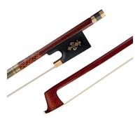 Full Size Arco Violino Arco Per Violino Rosso Brasiliano Master Arco Per Violino 4/4 Arco In Crine Di Cavallo Bianco In Ebano Con Intarsio Motivo Iris