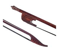 Full Size Arco Violino Arco Professionale Con Venature Del Legno Arco Per Viola Bilanciato Fatto A Mano Con Barra Tonda Barocca Da 16 Pollici In Crine Di Cavallo Nero