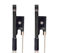 Full Size Arco Violino Confezione Da 2 Archi Per Violino In Fibra Di Carbonio Per Arco Per Violino 4/4 A Grandezza Naturale Con Occhiello In Ebano Per Violino Acustico Ed Elettrico