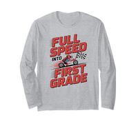 Full Speed Into First Grade Back To School First Day Boys Maglia a Manica