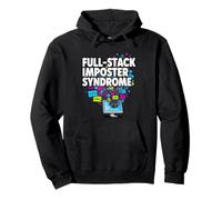 Full-Stack Imposter Syndrome Funny Developer Coding Felpa con Cappuccio