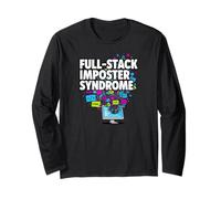 Full-Stack Imposter Syndrome Funny Developer Coding Maglia a Manica