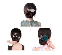 Full Star Flower Hair Accessories, Twist Hair Bun Maker, semplice aiuto per le donne, non tirare, non tirare, per acconciature alte in pochi secondi (3 pezzi)