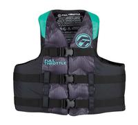 Full Throttle Adulti Nylon Vita Giacca S/M Aqua / Nero 112200-505-030-22 Barca