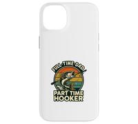 Full Time Dad Part Time Hooker Funny Fishing Retro Custodia per iPhone 14 Plus