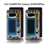 Full Touch Screen Display TFT Assembly+Frame Per Samsung S10 G973 S10 Plus G975