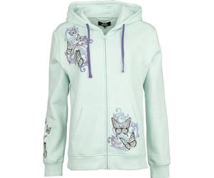 Full Volume by EMP Donna Giacca con Cappuccio Verde Menta con Farfalle M