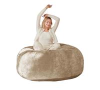 fullarrive Pouf 3FT effetto albicocca | pouf relax per adulti | poltrona da lettura pieghevole | seduta multifunzionale per camera da letto e balcone (APRICOEN PU)