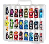 FULLCASE Valigetta organiser per veicoli Die-Cast, set regalo auto giocattolo, contenitore contenitore per scatole di fiammiferi, per auto, 48 scomparti, colore nero (solo scatola)