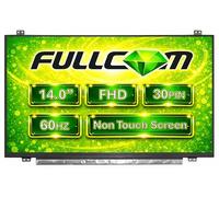 FULLCOM Schermo LCD sostitutivo 14.0 pollici B140HAN01.1 FHD 1920x1080 (con staffe) IPS opaco 30 pin compatibile con B140HAN01.2 per Laptop/Display/Schermo/LCD Applicazione