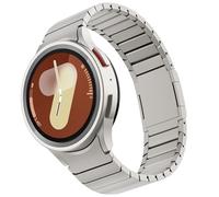 FULLIFE Compatibile con Samsung Galaxy Watch 7 6 5 4 Band 40 mm 44 mm, acciaio inossidabile metallo con chiusura magnetica No Gap Band Galaxy Watch 5 Pro/6 Classic/4 Classic/FE da uomo 47 mm 46 mm 45