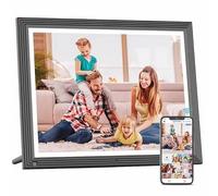 FULLJA - Cornice digitale da 15 pollici, grande cornice WiFi Smart Photo con touch screen HD, telecomando, memoria da 32 GB, montaggio a parete, facile da condividere foto o video tramite app/e-mail