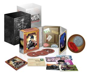 Fullmetal Alchemist: Brotherhood 3 Blu-Ray Nuovo Vol. 1 Libro Postales Moneda