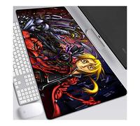 Fullmetal Alchemist Tappetino Mouse Gaming, Grande Anime Mouse Pad XL 700x300mm Confortevole, Lavabile, 3mm Antiscivolo Tappetino Scrivania Supporto per Ufficio Computer, Adatto per computer e PC,C