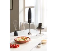 FULLMIX RETRO - Frullatore A Immersione Multifunzione Da 1000W Con Accessori Nero