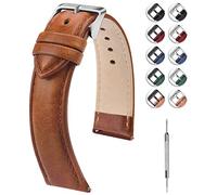 Fullmosa 18mm Cinturino di Ricambio in Pelle a Sgancio Rapido, Cinturini per Orologio e Smartwatch per Uomo e Donna Compatibile con Garmin Vivoactive 4S/Garmin Forerunner 255S/266S