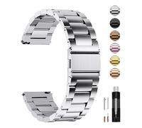 Fullmosa Cinturino 16mm Orologio in Acciaio Inossidabile a Sgancio Rapido per Uomo e Donne, Cinturini Metallo di Ricambio per Orologio da Polso e Smartwatch