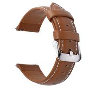 Fullmosa Cinturino 19mm per Orologio, Cinturini in Pelle a Sgancio Rapido per Uomo Donna, Cinturino di Ricambio per Smartwatch e Orologi da Polso, Marrone
