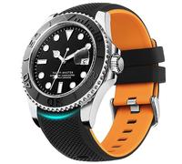 Fullmosa Cinturino 22mm per Orologio in Silicone a Sgancio Rapido, Cinturini Sportivo Curvo in Gomma Compatibile con Samsung Galaxy Watch 46mm/3 45mm/Gear S3 Frontier, Garmin Forerunner 945/935