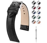 Fullmosa Cinturino di Ricambio in Pelle a Sgancio Rapido 18mm Cinturini per Orologio e Smartwatch per Uomo e Donna Compatibile con Garmin Vivoactive 4S/Garmin Forerunner 255S/266S