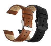 Fullmosa Cinturino Pelle 24mm per Orologio e Smartwatch, Sgancio Rapido