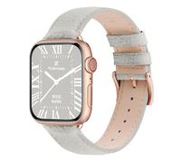 Fullmosa Cinturino Pelle Compatibile con Apple Watch 44mm 45mm 46mm 42mm 49mm, LichiBosin Cinturini di Ricambio per iWatch Ultra/SE3/2/1 Serie 11 10 9 8 7 6 5 4 3 2 1 per Donna Uomo