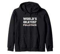 Fullstack Divertente Fullstack del Mondo Felpa con Cappuccio