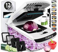 Fullstar Pro Original - Mandolina e Taglia Verdure Multifunzione - 12 Lame