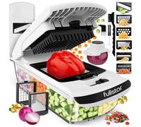 Fullstar Pro Original - Mandolina e Taglia Verdure Multifunzione - 8 Lame