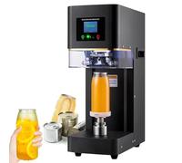 Fully Automatic Can Sealer Machine, Commercial Soda Can Sealer, contatore LCD, guarnizioni Diametro 55 mm e Altezza 115-170 mm, Ideale per tè a Bolle, Succo e Birra,B