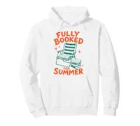 Fully Booked for Summer Reading Bookworm Book Lover Reader Felpa con Cappuccio
