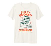 Fully Booked for Summer Reading Bookworm Book Lover Reader Maglietta Premium